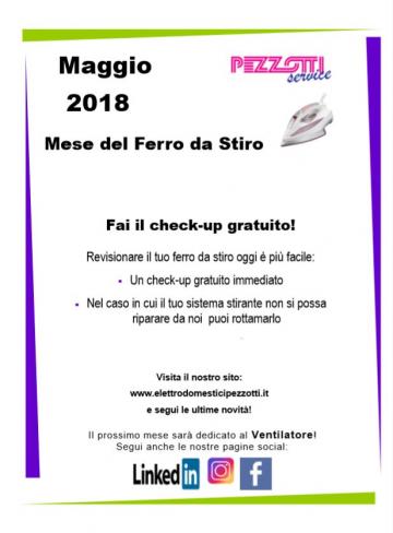 Maggio 2018 mese del Ferro da Stiro!