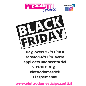 Black Friday: sconti e novità!