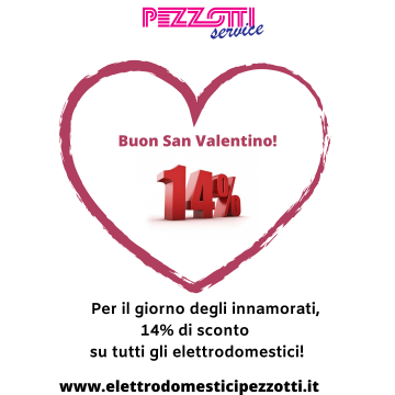 Nel giorno di San Valentino sconto 14%!